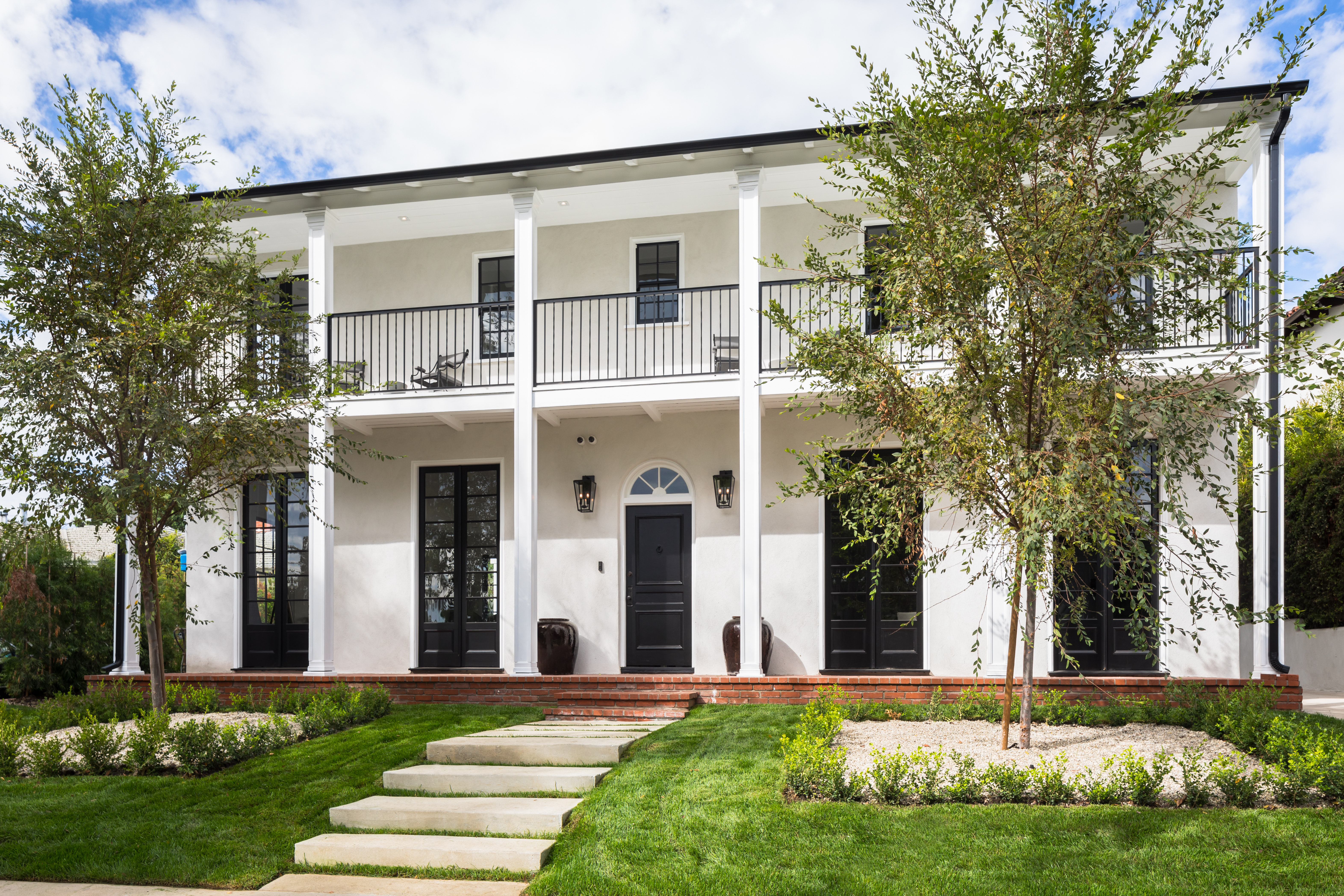 Seward &mdash; front elevation of the restored Colonial Revival residence